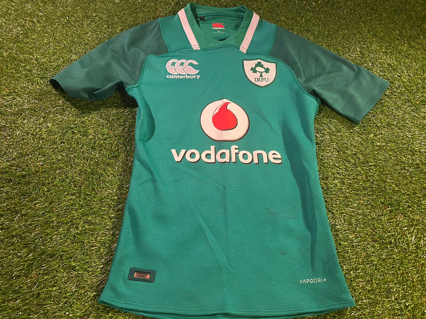 Ireland Eire Irish Rugby Union Small Mans Tight Fit Player Issued CCC Made Home Jersey