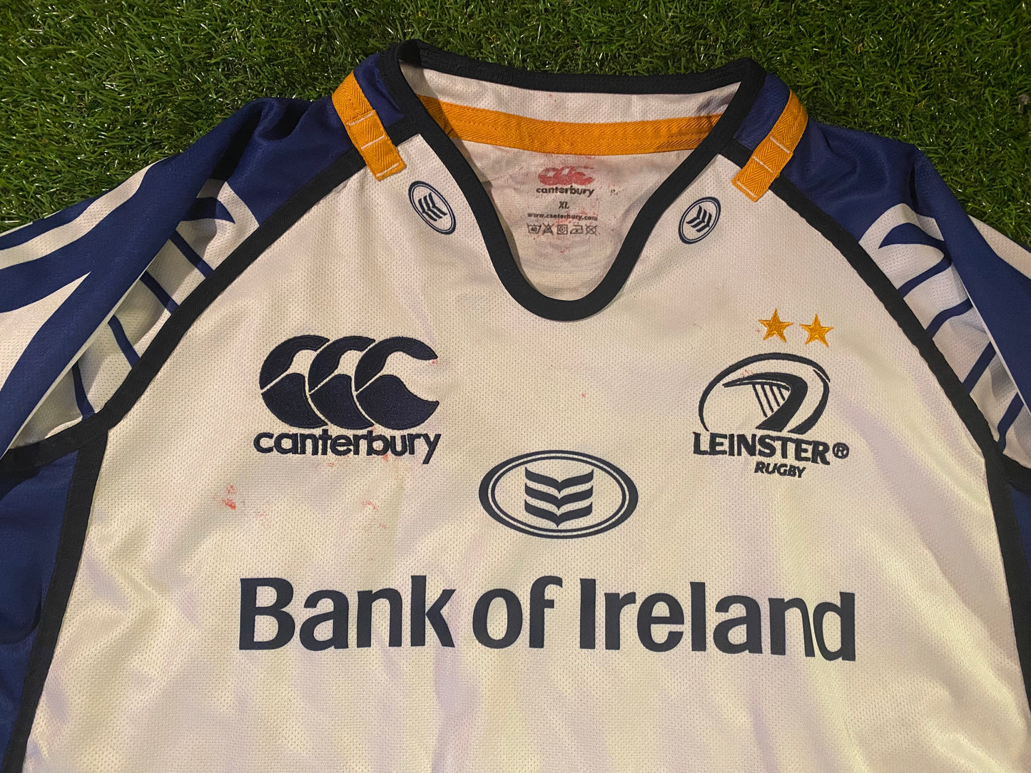 Leinster Eire Irish Rugby Union Football XL Extra Large Mans CCC Made Away Jersey