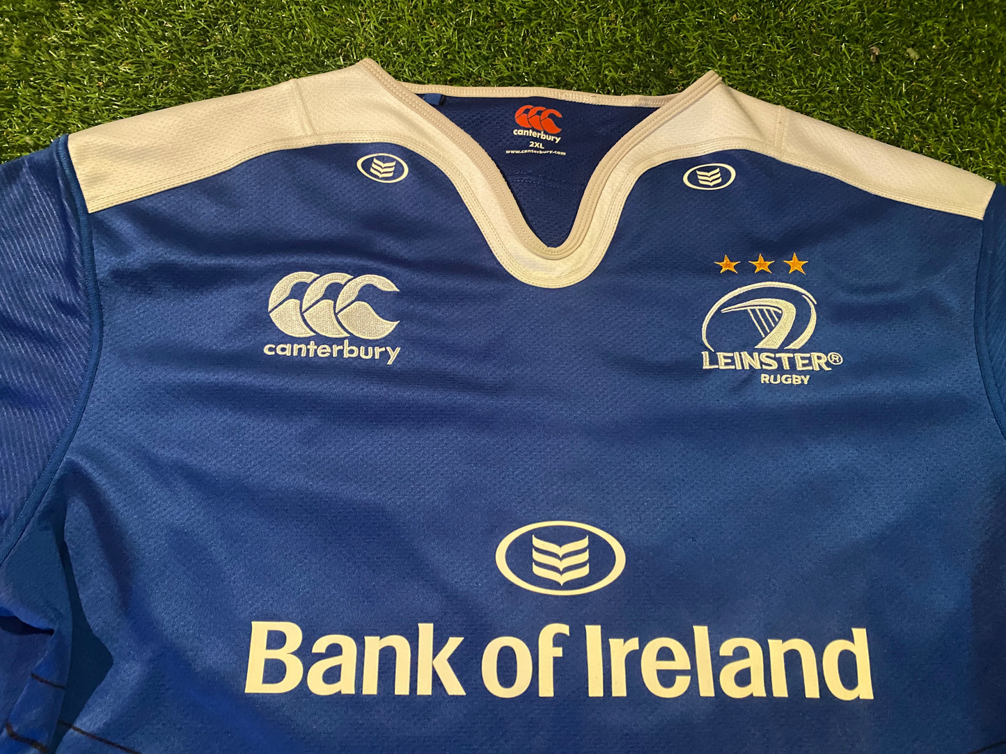 Leinster Eire Irish Rugby Union Football Big XXL 2XL Mans CCC Made Home Jersey