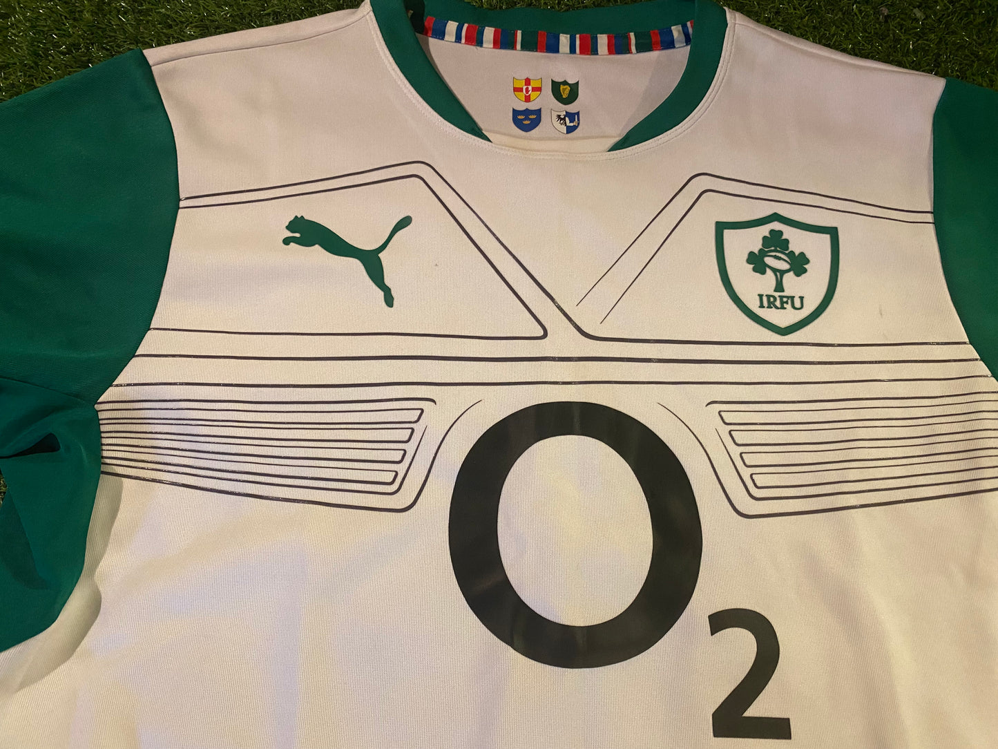 Ireland IRFU Eire Irish Rugby Union Football XXL 2XL Mans Puma Made Away Jersey