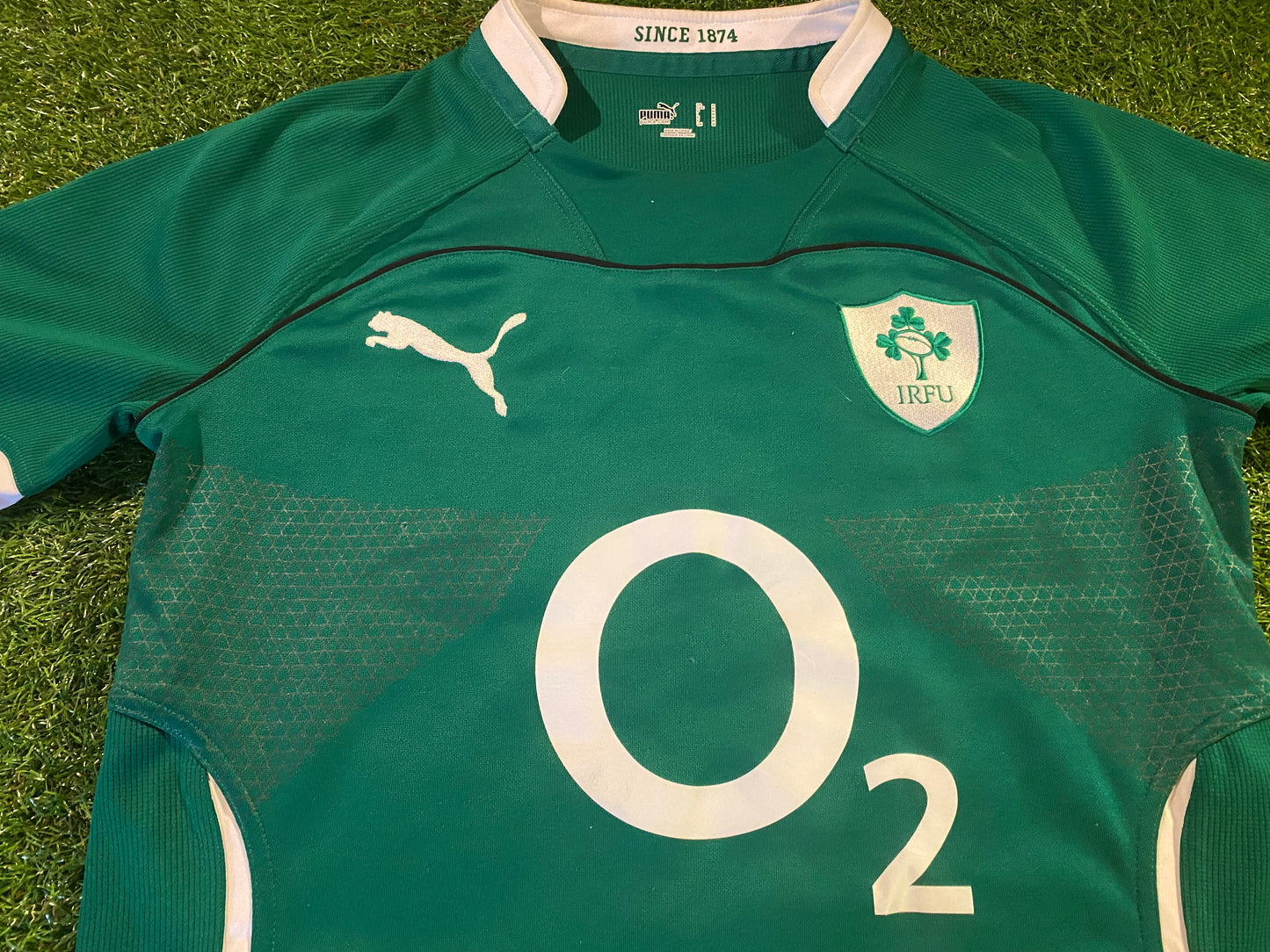 Ireland IRFU Eire Irish Rugby Union Football Medium Mans Puma Made Home Jersey