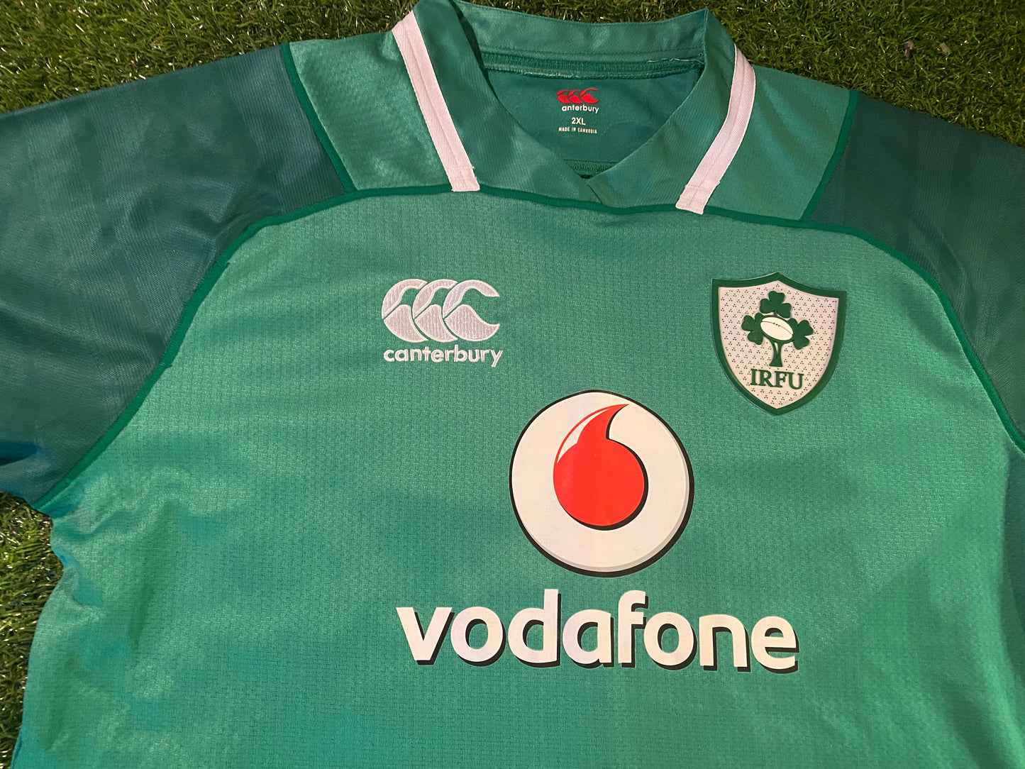 Ireland IRFU Eire Irish Rugby Union Football XXL 2XL Mans CCC Made Home Jersey