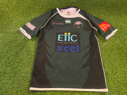 City of Derry Ulster Irish Rugby Union Small Mans Match Worn no13 CCC Made Jersey