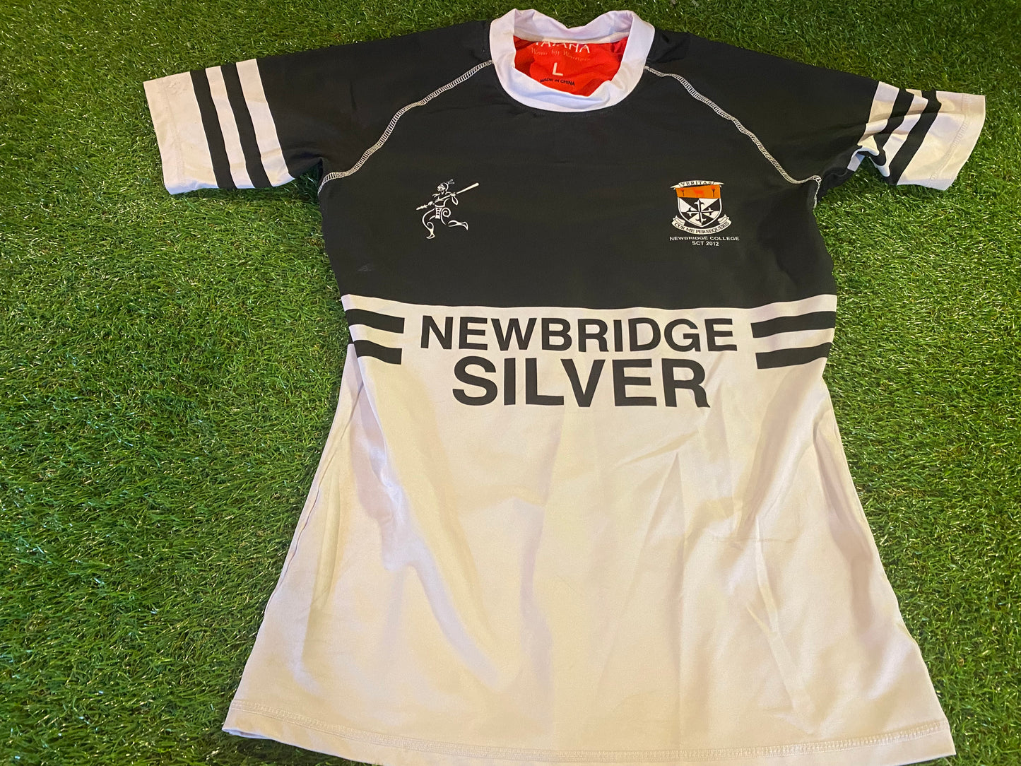 Newbridge College Ireland Irish Rugby Union Large Mans no18 Tight Fit  Match Worn Jersey