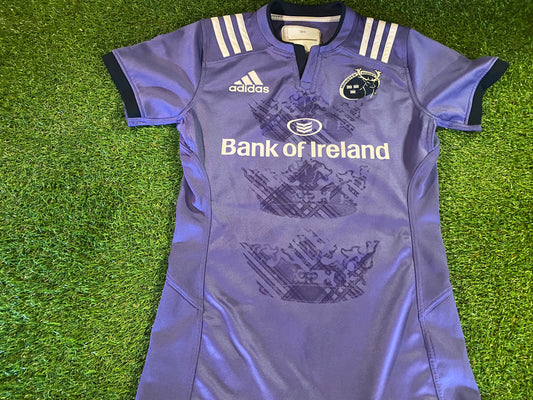 Munster Eire Irish Rugby Union Football Large Mans Adidas Size 8 Player Issue Jersey