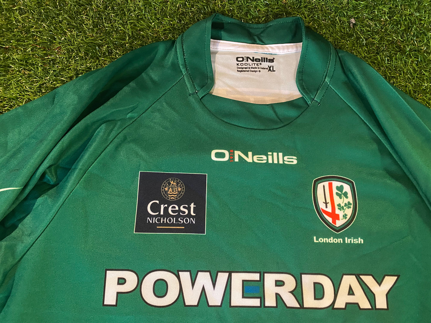 London Irish Premiership England Eire Ireland Rugby Union XL Extra Large Mans Home Jersey