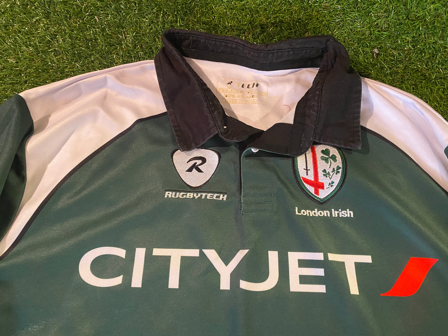 London Irish Premiership England Eire Ireland Rugby Union 4XL XXXXL Mans Big Jersey