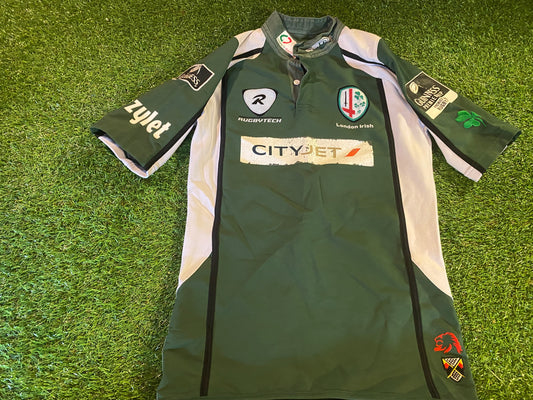 London Irish Exiles Eire Ireland Rugby Union Player Issued Medium Mans Jersey