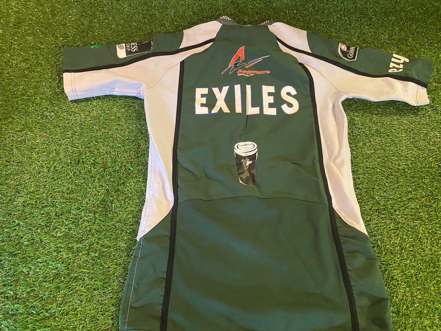 London Irish Exiles Eire Ireland Rugby Union Player Issued Medium Mans Jersey