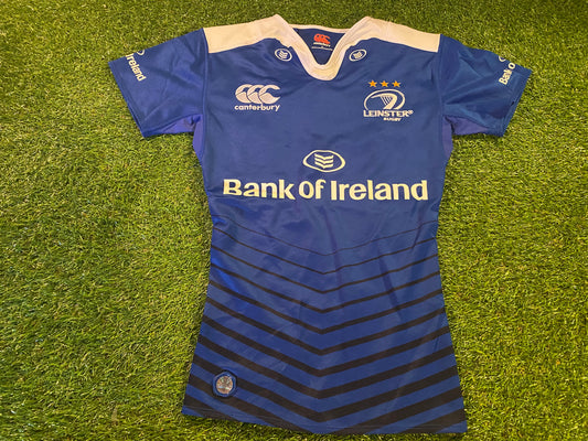 Leinster Eire Irish Ireland Rugby Union Football Small Mans Tight Fit Player Issued Jersey