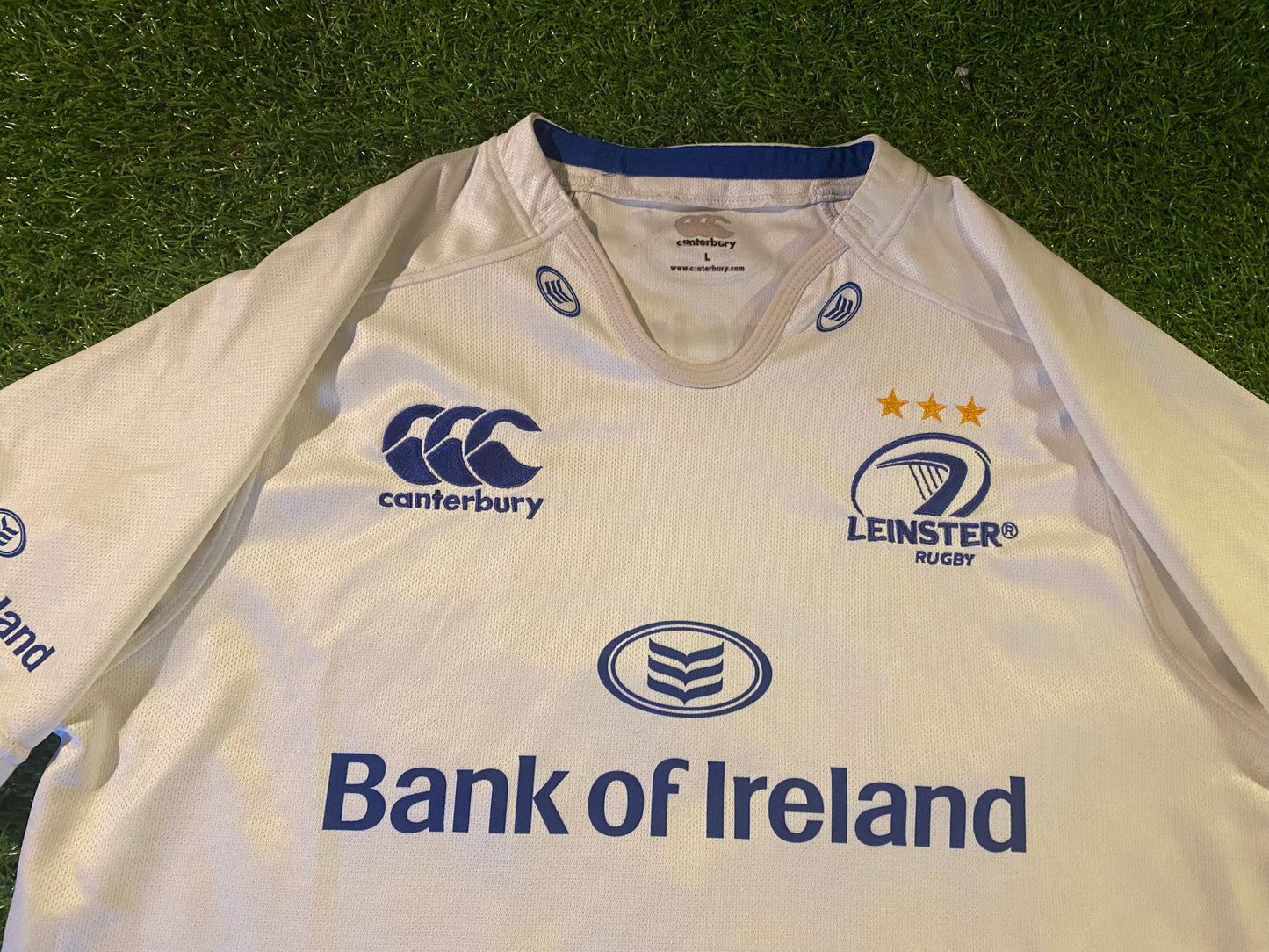 Leinster Eire Irish Rugby Union Football Large Mans CCC Made Away Jersey