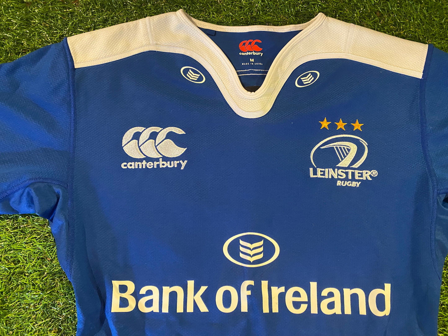 Leinster Eire Irish Ireland Rugby Union Football Medium Mans Tight Fit Player Issued Jersey