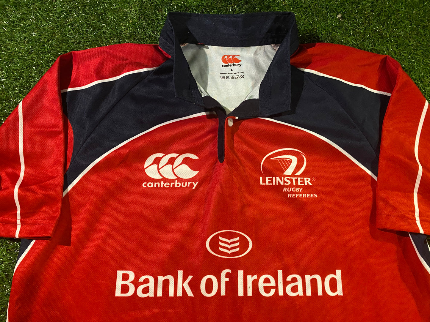 Leinster Eire Irish Rugby Union Football Large Mans CCC Made Referee's Jersey