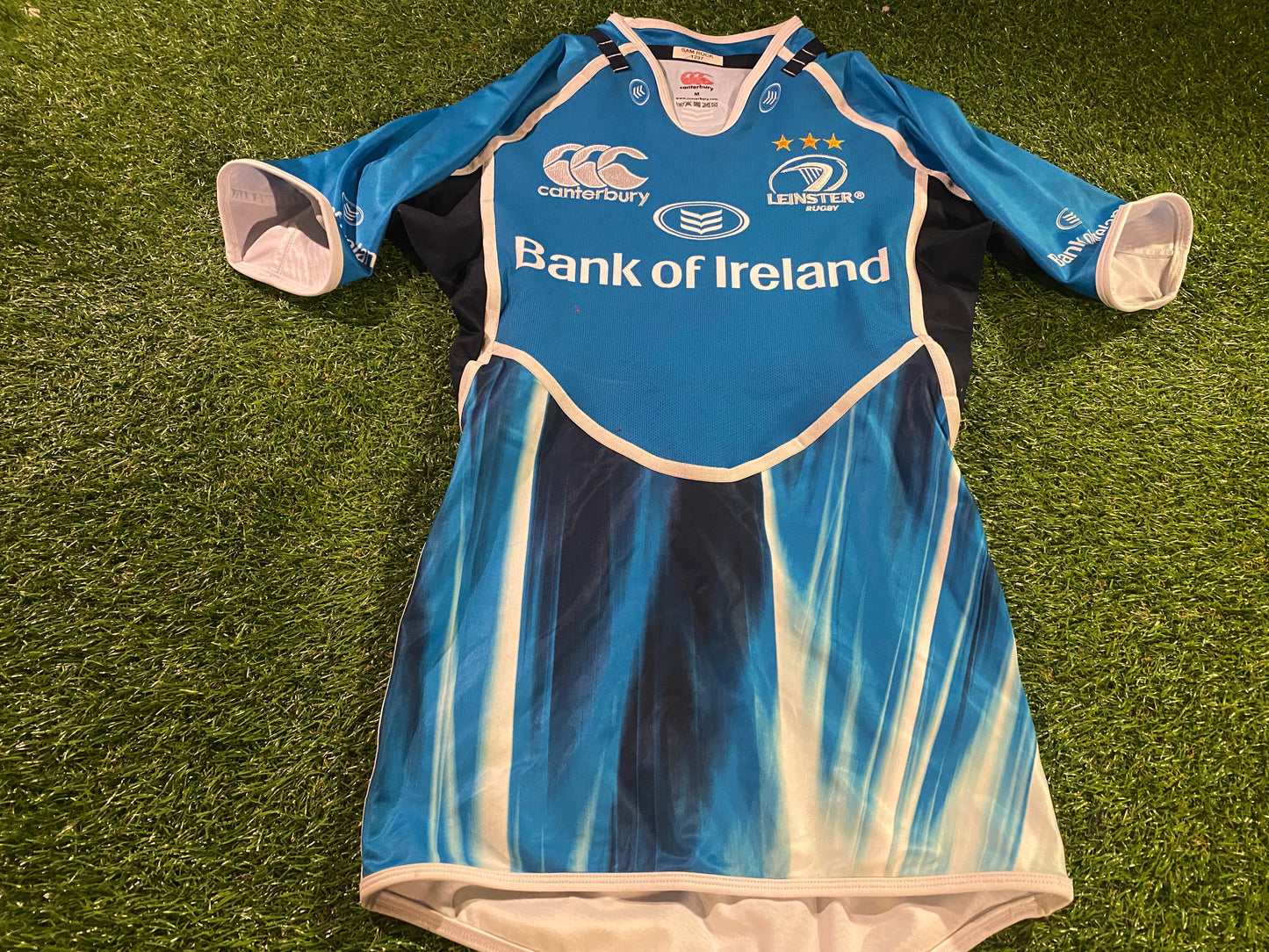 Leinster Eire Irish Ireland Rugby Union Football Medium Mans Tight Fit Player Issued Jersey