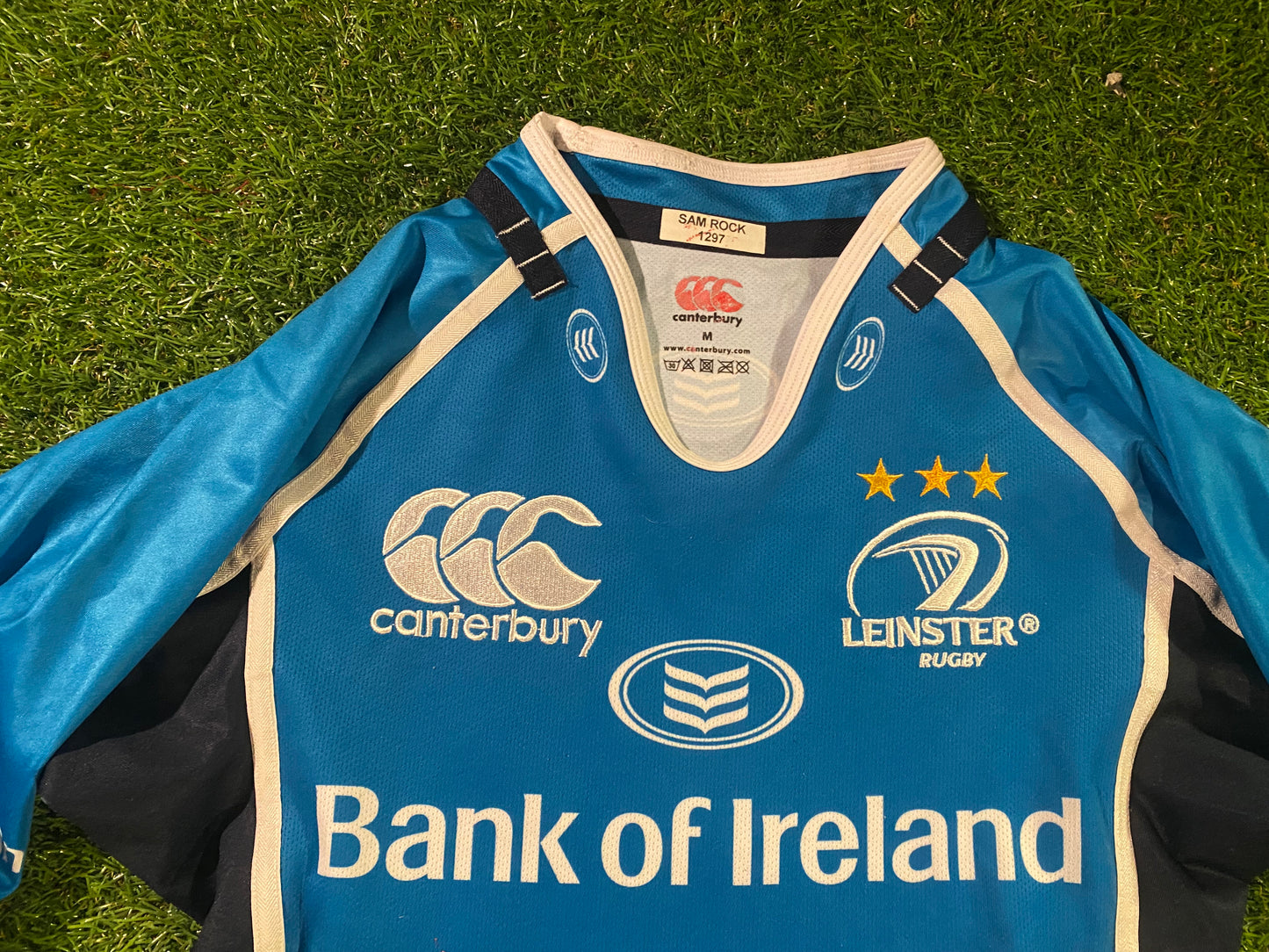 Leinster Eire Irish Ireland Rugby Union Football Medium Mans Tight Fit Player Issued Jersey