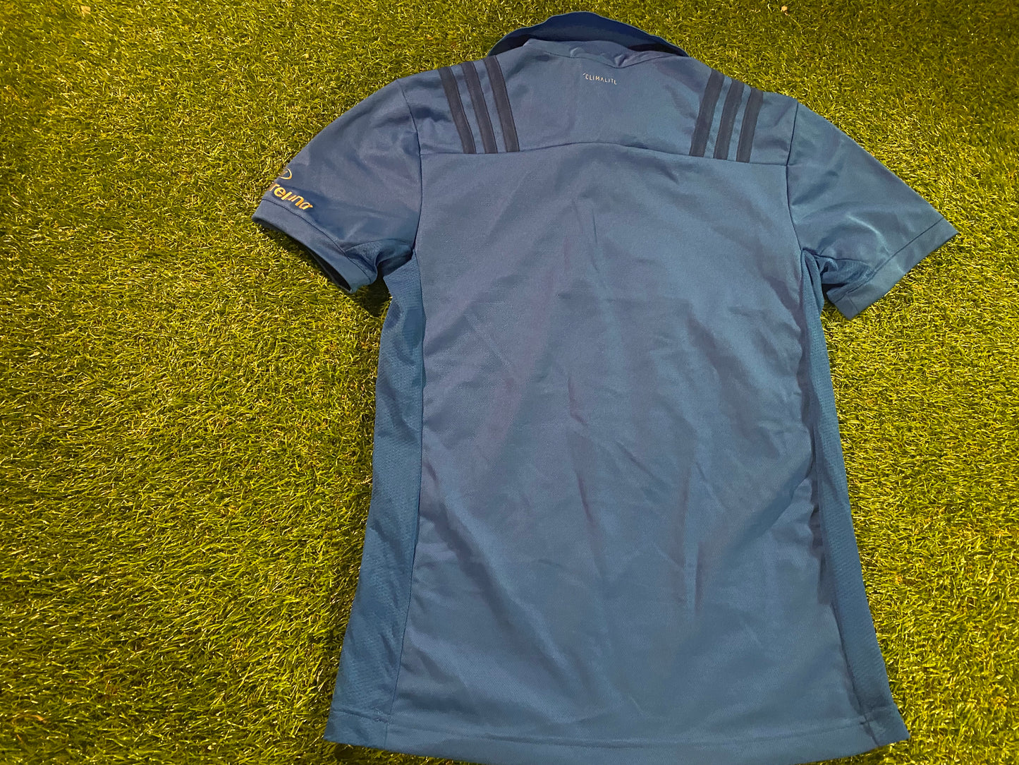 Leinster Eire Irish Ireland Rugby Union Football Extra Small Mans Adidas Made Polo Jersey