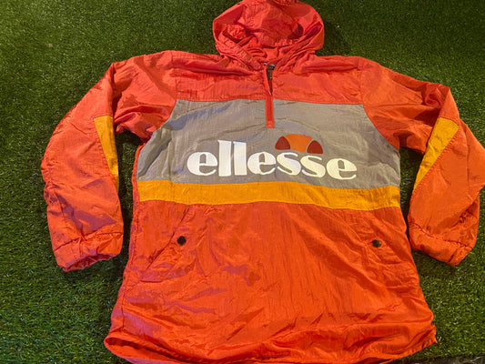 Ellesse Rare Vintage Outer Shell Soft Lined Hooded Size 8 ? Small Mans Coat /jacket