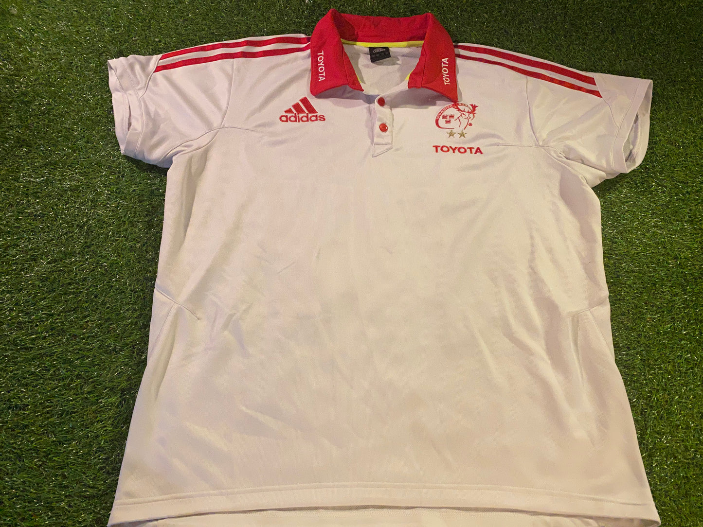 Munster Eire Irish Rugby Union Football XXXL 3XL Mans Adidas Lighter Polo Jersey