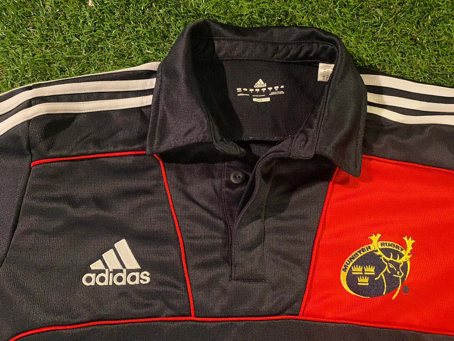 Munster Eire Irish Ireland Rugby Union Football Large Mans Leisure Adidas Polo Jersey