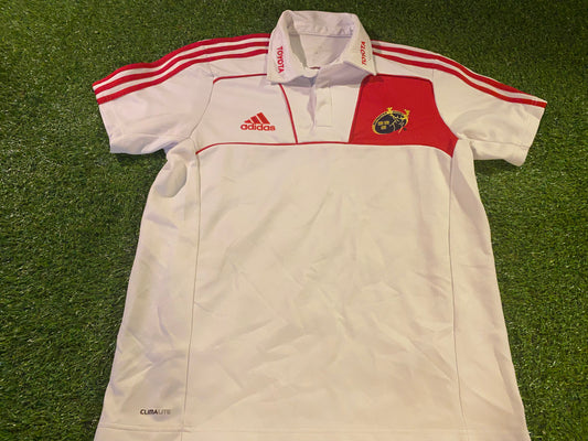 Munster Eire Irish Ireland Rugby Union Football Small to Medium Mans Adidas Polo Jersey