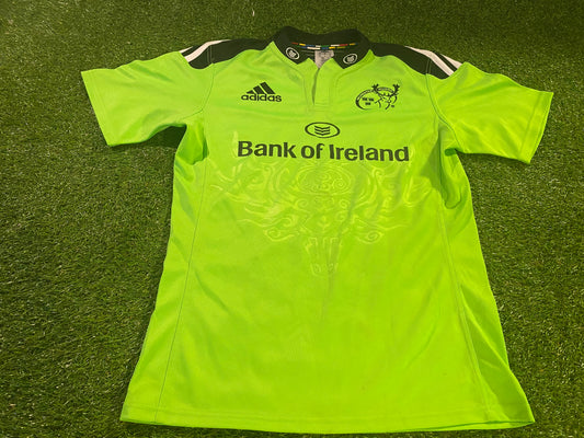 Munster Eire Irish Rugby Union Football Medium Mans Adidas Made Away Jersey