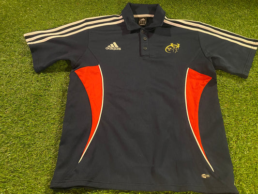 Munster Eire Irish Ireland Rugby Union Football Small Mans Heavier Adidas Polo Jersey