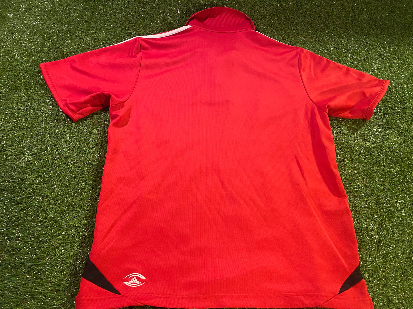 Munster Eire Irish Rugby Union Football Large Mans Leisure Adidas Polo Jersey