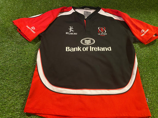 Ulster Northern Ireland Rugby Union Football XXL 2XL Mans Kukri Vintage Away Jersey