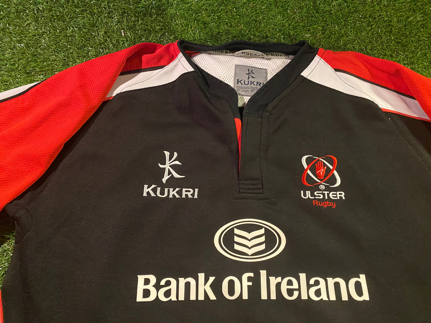 Ulster Northern Ireland Rugby Union Football XXL 2XL Mans Kukri Vintage Away Jersey