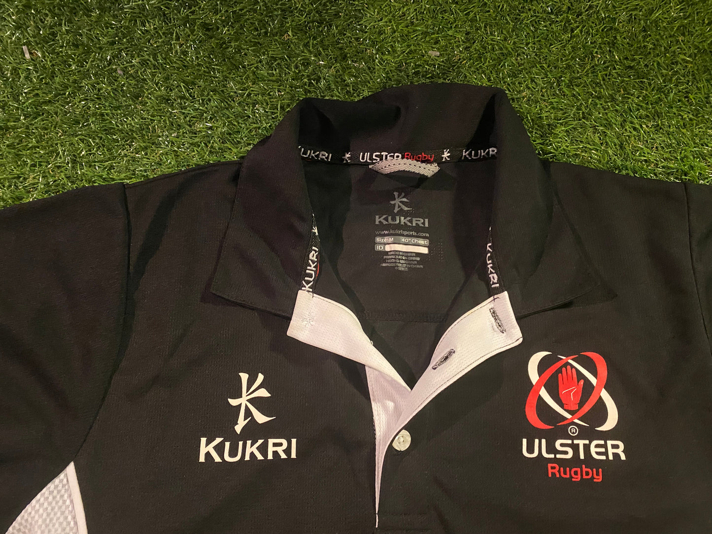 Ulster Northern Ireland Rugby Union Football Medium Mans Lighter Kukri Polo Jersey