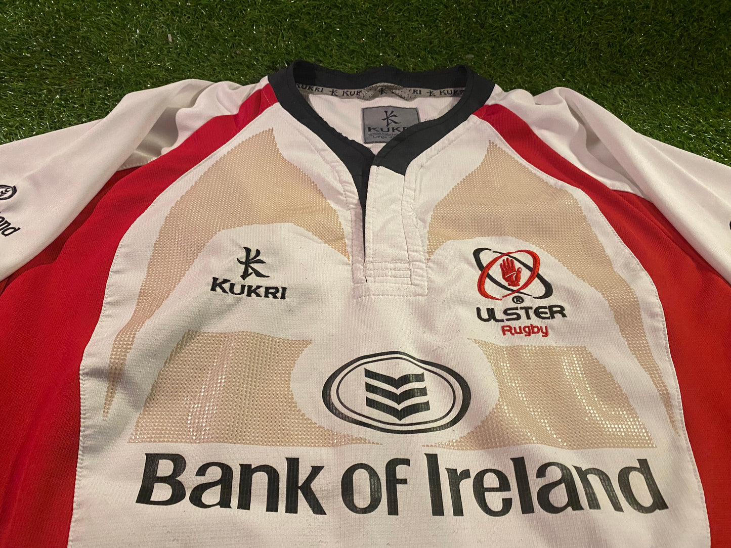 Ulster Northern Ireland Rugby Union Football Large Mans Kukri Player Issue Home Jersey