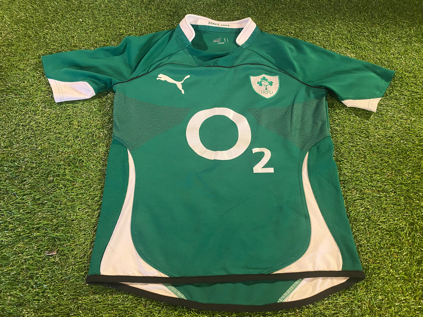 Ireland IRFU Eire Irish Rugby Union Small Mans Puma Made Home Jersey