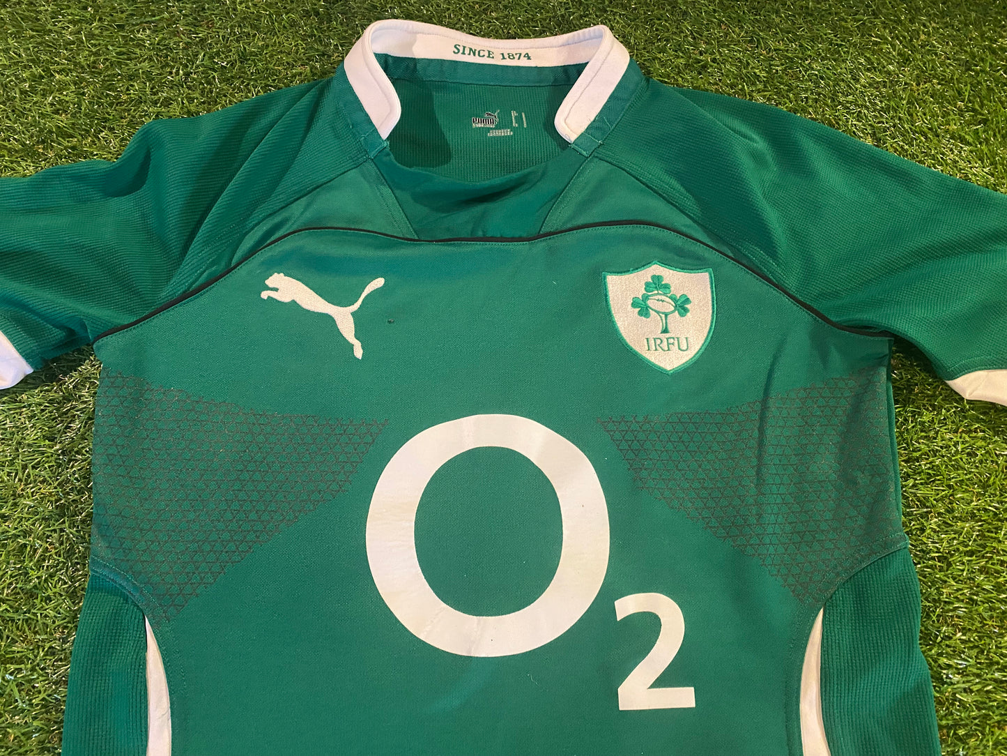 Ireland IRFU Eire Irish Rugby Union Small Mans Puma Made Home Jersey