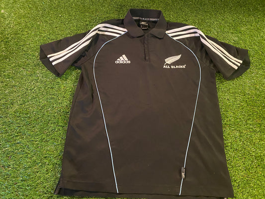 New Zealand All Blacks rugby union Football Small Mans adidas Polo Jersey