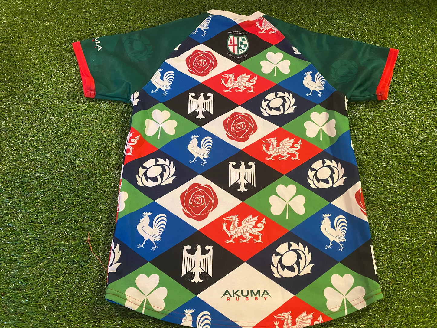 6 Six Nations Mini Rugby Union Festival London Irish XS Extra Small Mans Jersey