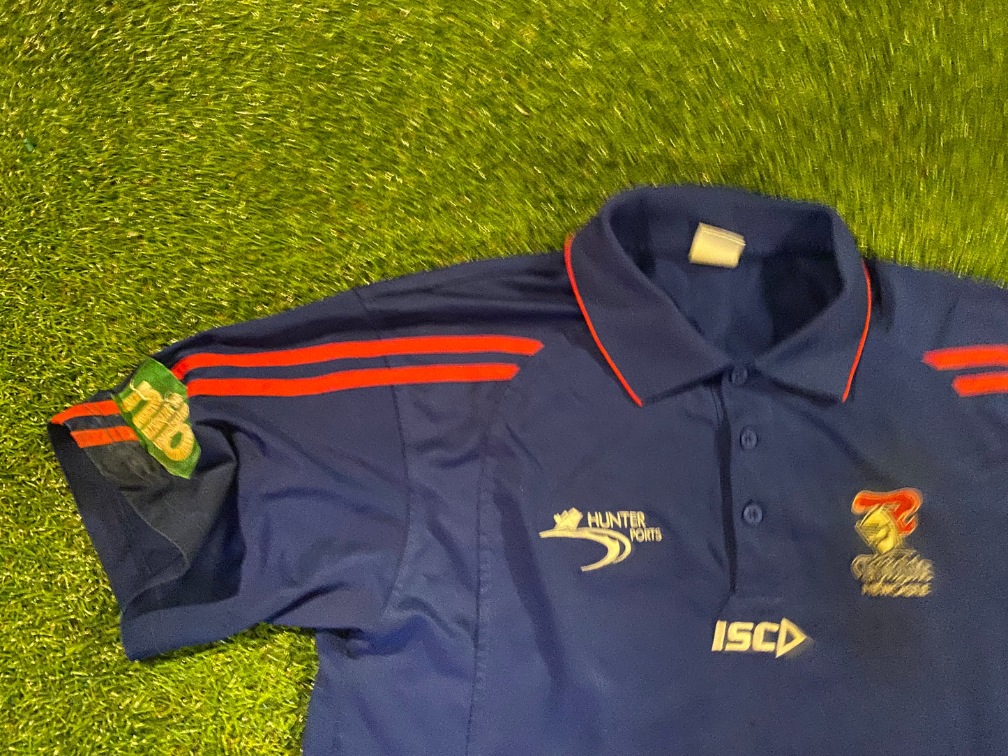 Newcastle Knights Australia AFL Rugby League Large Mans Polo Jersey