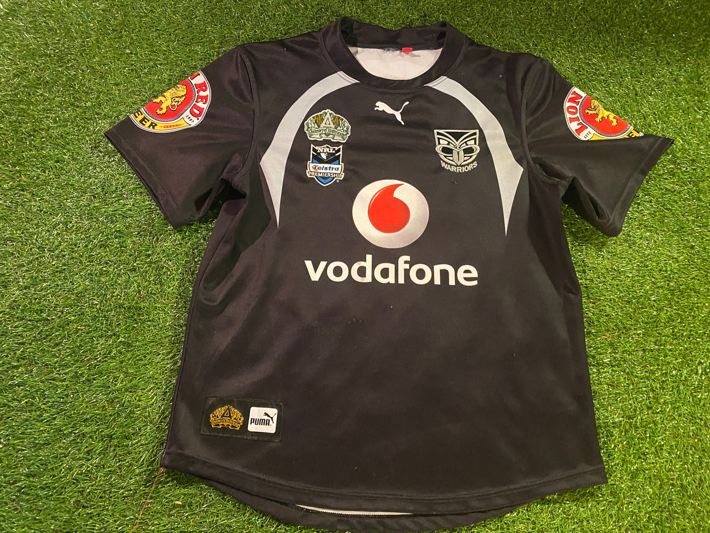 New Zealand warriors Auckland Rugby League Football Medium Mans Puma Jersey