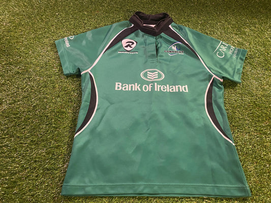 Connacht Ireland IRFU Eire Irish Rugby Union Football Womans Size 12 Home Jersey