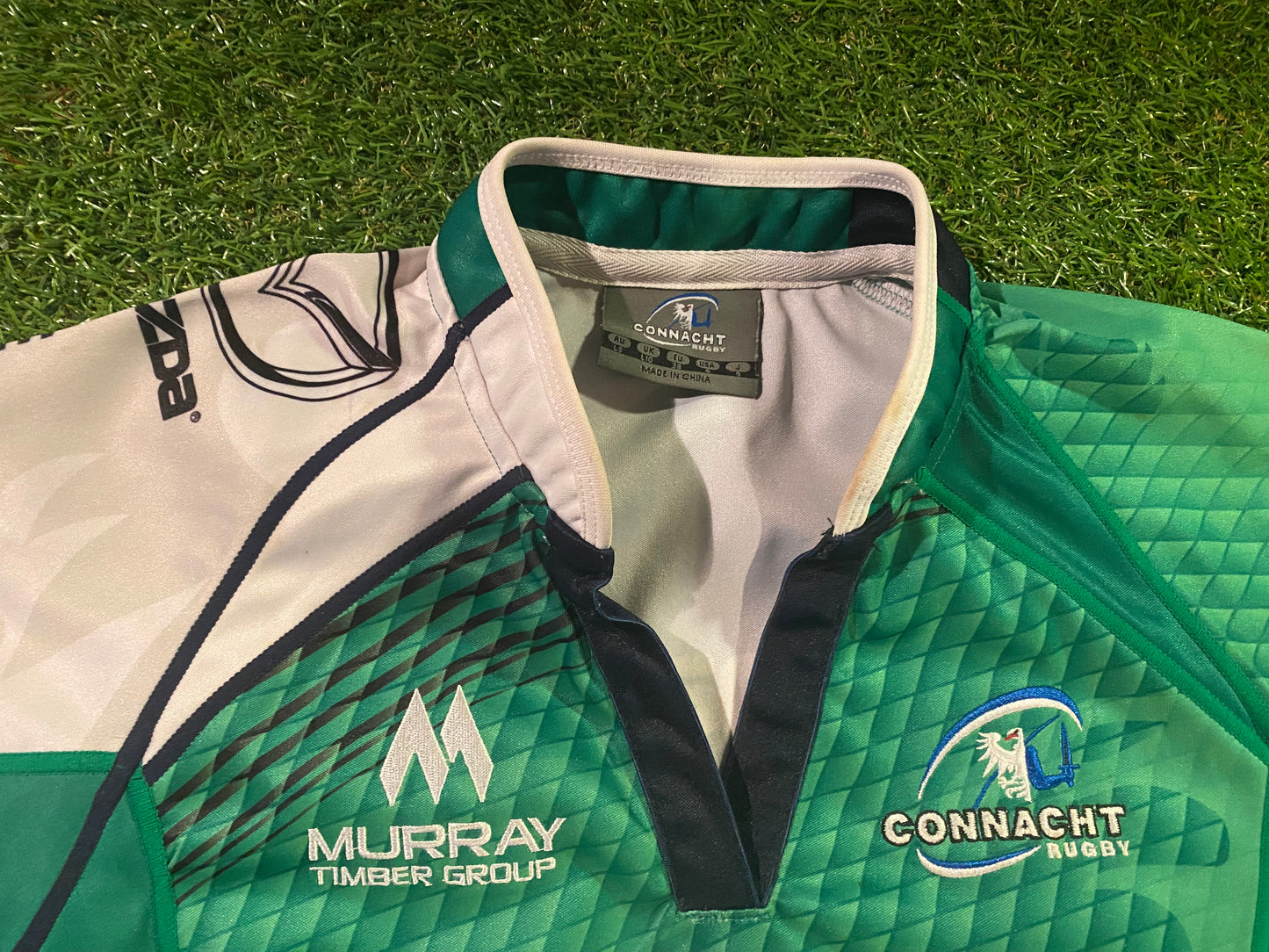 Connacht Ireland IRFU Eire Irish Rugby Union Football Womans Size 10 Home Jersey