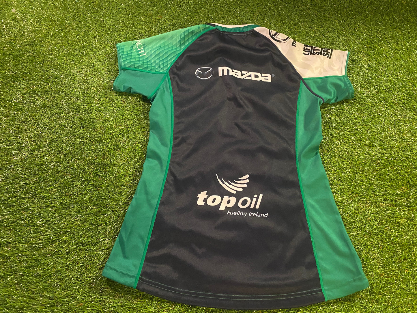 Connacht Ireland IRFU Eire Irish Rugby Union Football Womans Size 10 Home Jersey