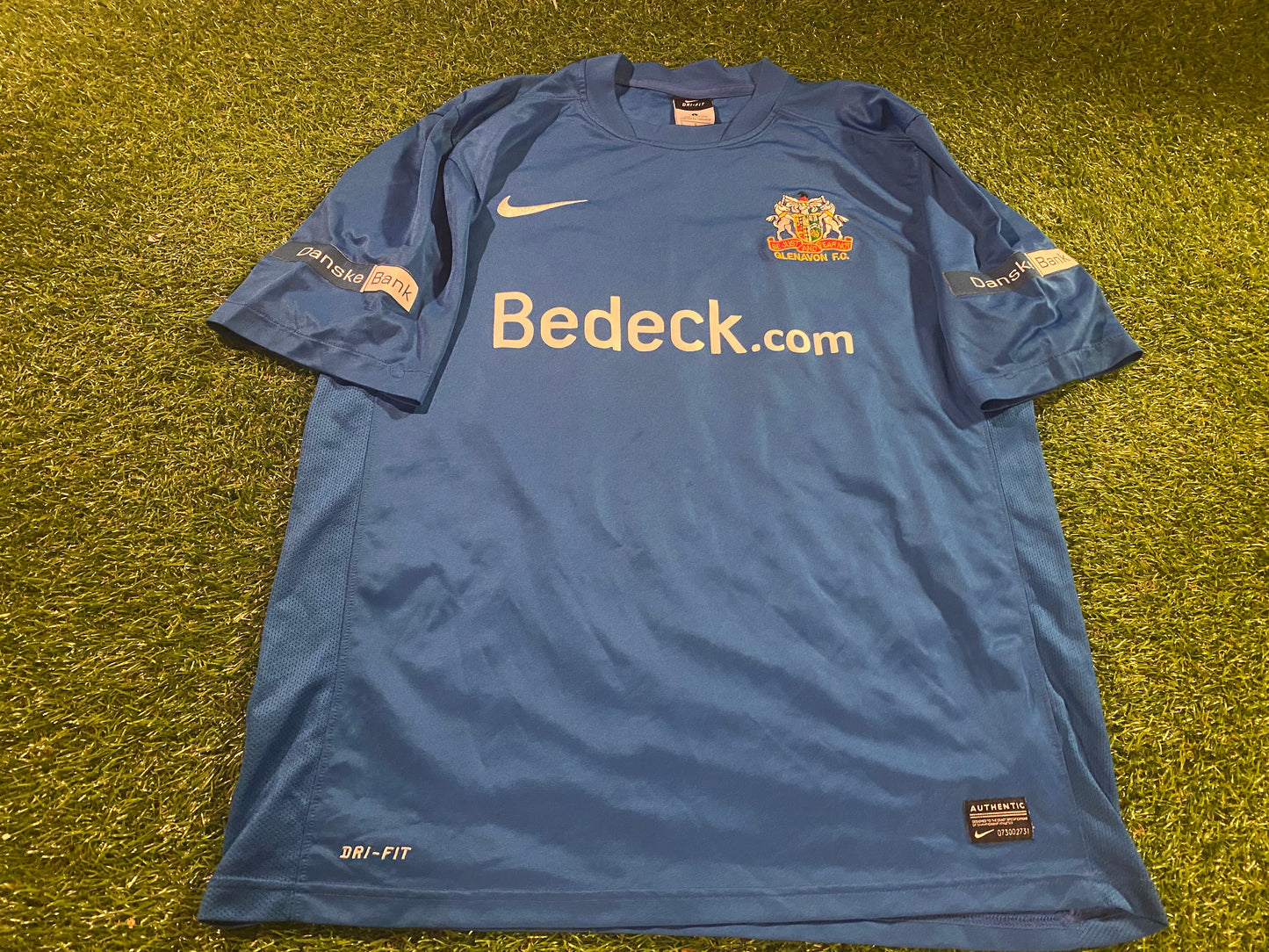 Glenavon Northern Ireland Ulster Football Large Mans Match worn no24 Nike Jersey