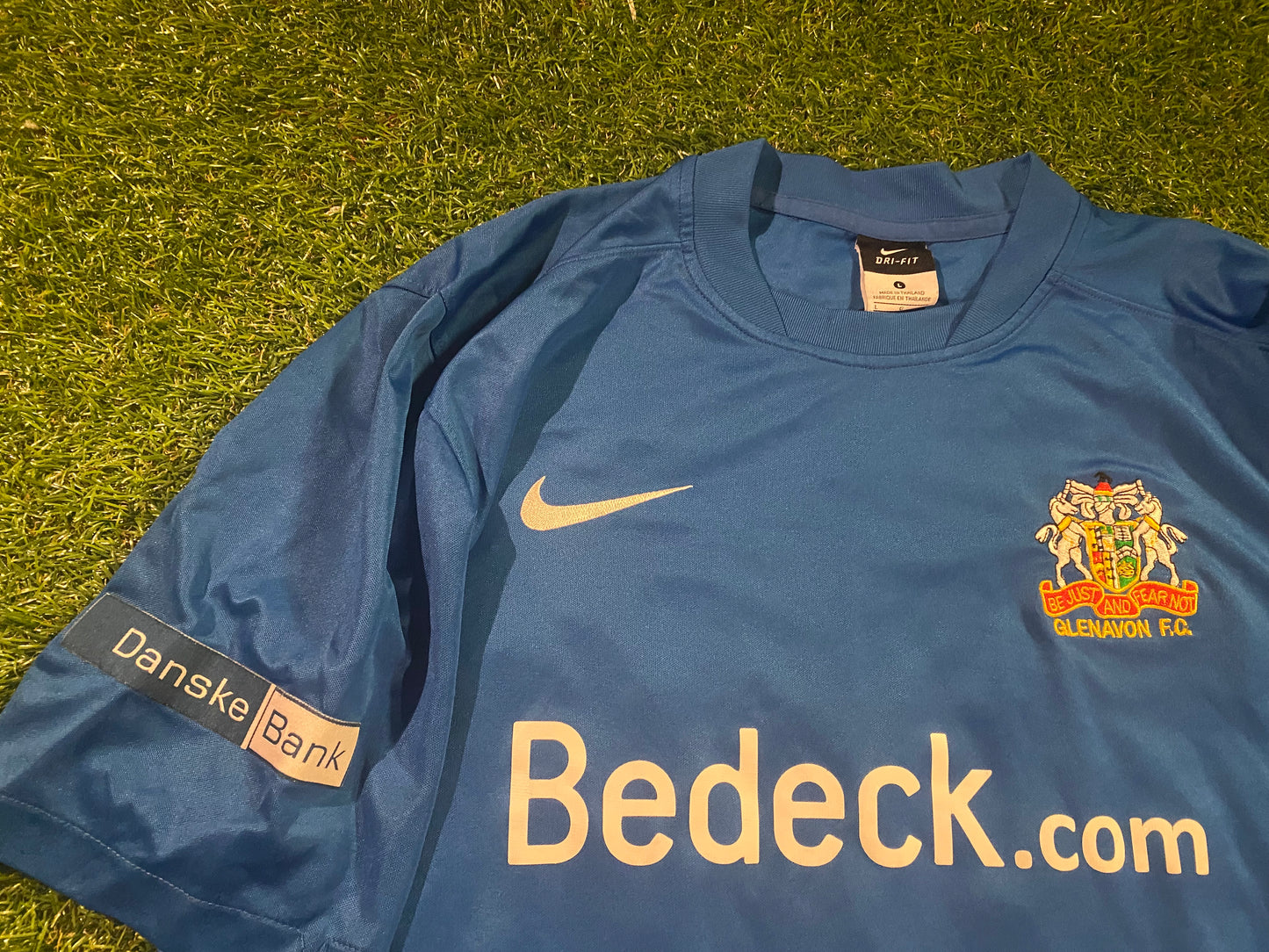 Glenavon Northern Ireland Ulster Football Large Mans Match worn no24 Nike Jersey