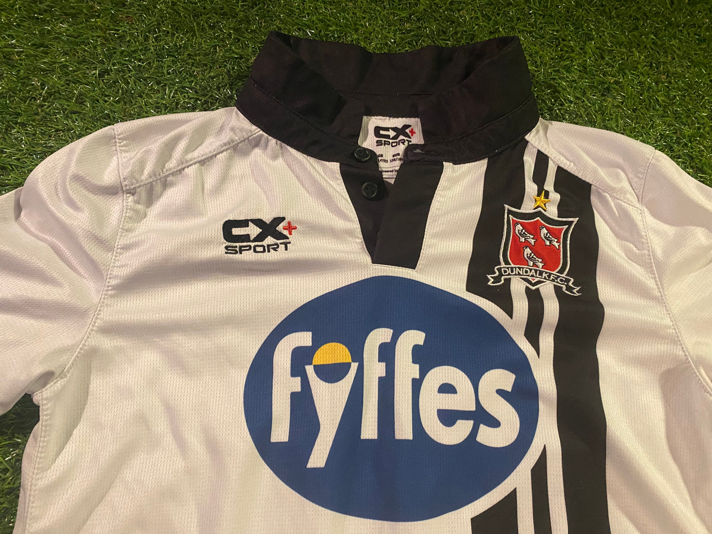 Dundalk FC Eire Irish Ireland Football XL Extra Large Boys 13-14 Year Old Home Jersey