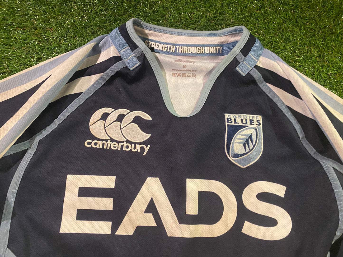 Cardiff Blues Wales Welsh Cymru Rugby Union Football Medium Mans CCC Made Jersey