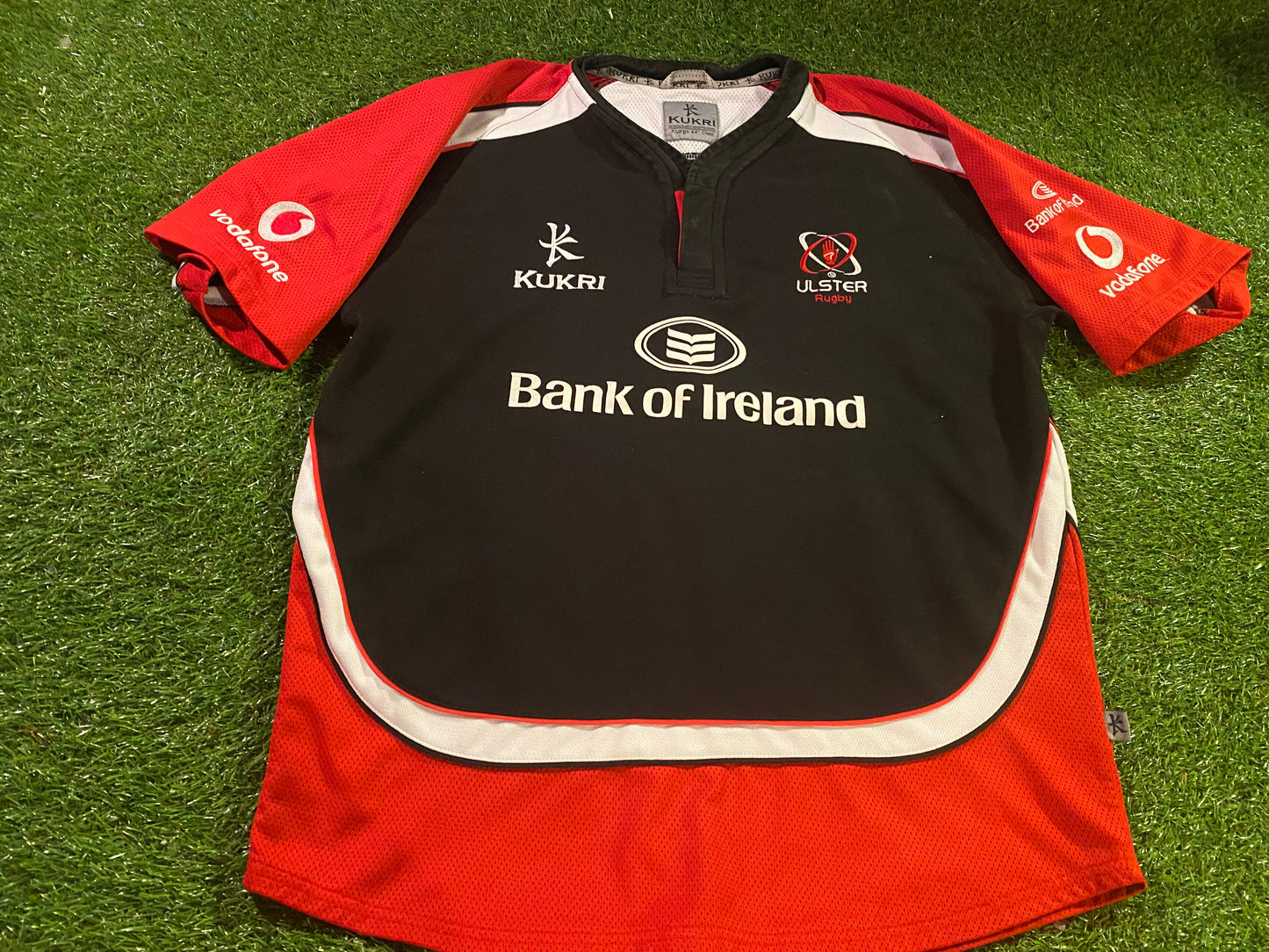 Ulster Northern Ireland Rugby Union Football XL Extra Large Mans Kukri Made Jersey