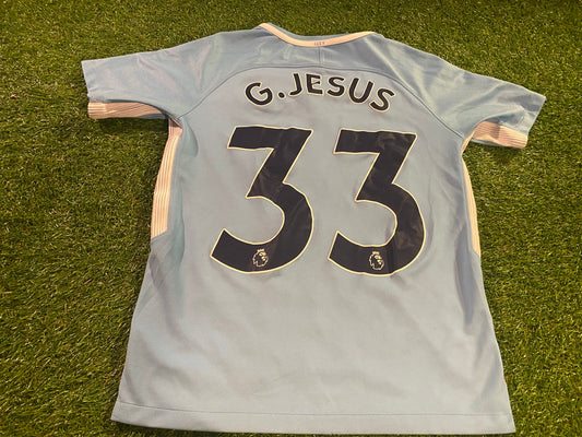 Manchester City England Football Large Boys 10-11 Year Old G Jesus no 33 Home Jersey